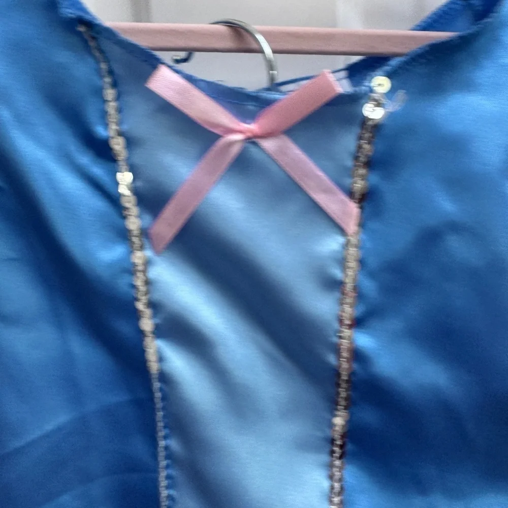 NWOT Disney Girls Size 4 - 6 Cinderella Blue and Pink 2 Piece Dress Up Costume